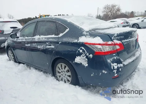 2013 Nissan Sentra Sv z USA, uszkodzony, nr VIN 3N1AB7APXDL705970
